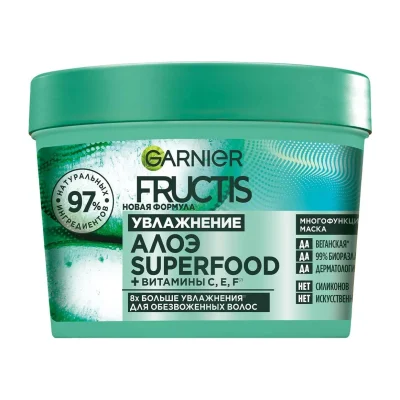 Маска Fructis Hair Food Алоэ, 390 мл